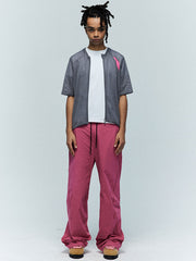 モデル画像:モデルがメッシュ通気性サイクリングジャケット半袖を着用