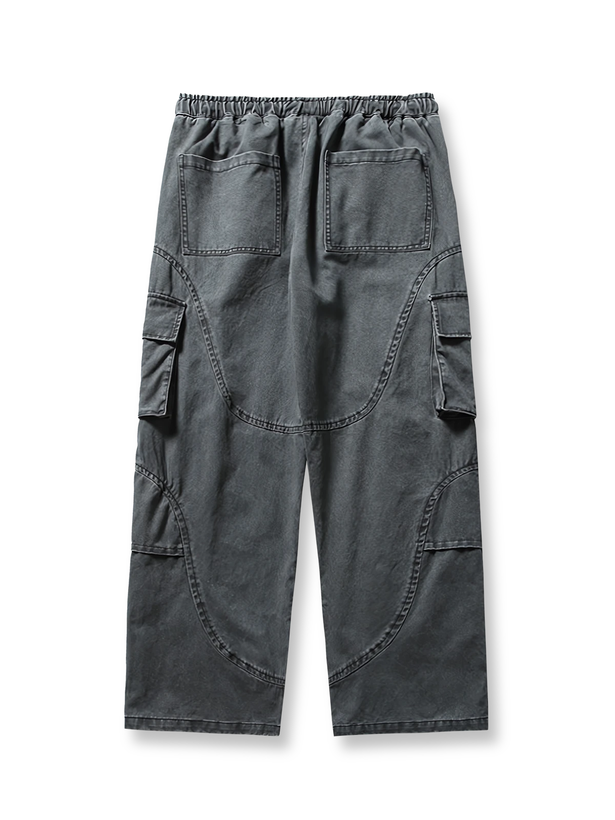 ウォッシュドヴィンテージマルチポケットワークパンツの全体図