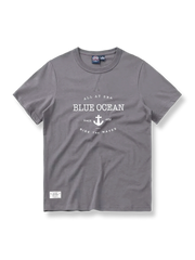 アンカー文字プリント半袖Tシャツ