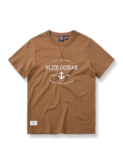 アンカー文字プリント半袖Tシャツ