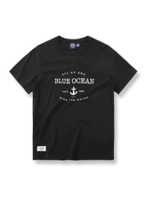 アンカー文字プリント半袖Tシャツ