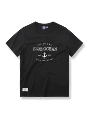 アンカー文字プリント半袖Tシャツ