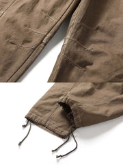 多ポケット ワイドドローストリング カーゴパンツ