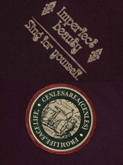 刺繍 ラグラン バッジ付き半袖Tシャツ