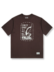 ウィンドサーフィンプリント半袖Tシャツ