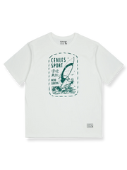 ウィンドサーフィンプリント半袖Tシャツ