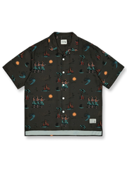 サンバビーチテーマハワイアンシャツ