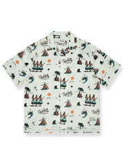 サンバビーチテーマハワイアンシャツ