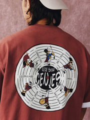 ビニールレコード マーチングバンド コットンTシャツ