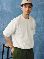 水墨画スタイル『水墨丹青』プリント半袖Tシャツ