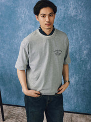 水墨画スタイル『水墨丹青』プリント半袖Tシャツ