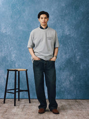 水墨画スタイル『水墨丹青』プリント半袖Tシャツ