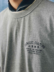 水墨画スタイル『水墨丹青』プリント半袖Tシャツ