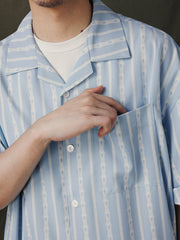 ストライプ ハワイアンシャツ