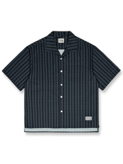 ストライプ ハワイアンシャツ