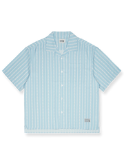 ストライプ ハワイアンシャツ