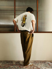 デザート フラワー 刺繍入り半袖Tシャツ