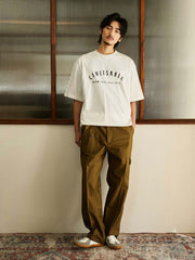 デザート フラワー 刺繍入り半袖Tシャツ