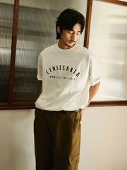 デザート フラワー 刺繍入り半袖Tシャツ