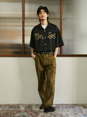 レトロプリント キューバカラー 半袖シャツ