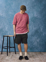 ヘビーダイウォッシュ ポケット付き半袖Tシャツ