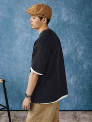 ヘビーダイウォッシュ ポケット付き半袖Tシャツ