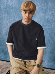 ヘビーダイウォッシュ ポケット付き半袖Tシャツ