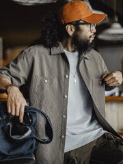 エアリー シアサッカー ワークシャツ