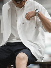 オーバーサイズ ボタンダウン 半袖シャツ