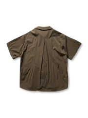 隠しジップポケット半袖シャツ