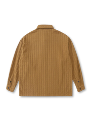 ヴィンテージジャカードグリッドシャツカーデ