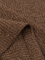 夏のテクスチャード開襟シャツ