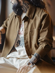 ヴィンテージウエスタンプリント長袖シャツ