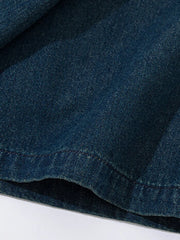 ウォッシュドデニムショートスリーブシャツ