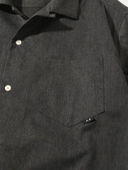 オープンカラー ショートスリーブシャツ