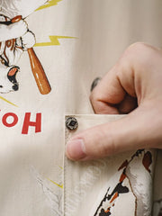 ポーラーベア・ベースボールプリントシャツ