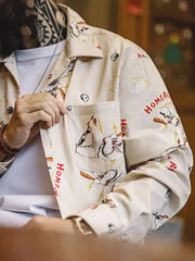 ポーラーベア・ベースボールプリントシャツ