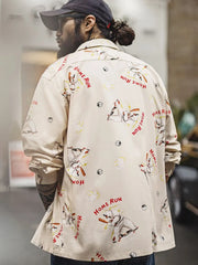 ポーラーベア・ベースボールプリントシャツ