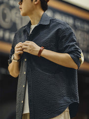 アメリカンヴィンテージ シアサッカー チェックシャツ