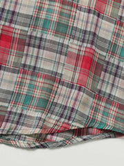 マルチパッチワークチェック半袖シャツ