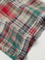 マルチパッチワークチェック半袖シャツ