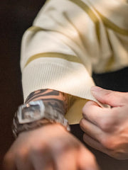 ポロ襟とストライプデザインのディテールアップ