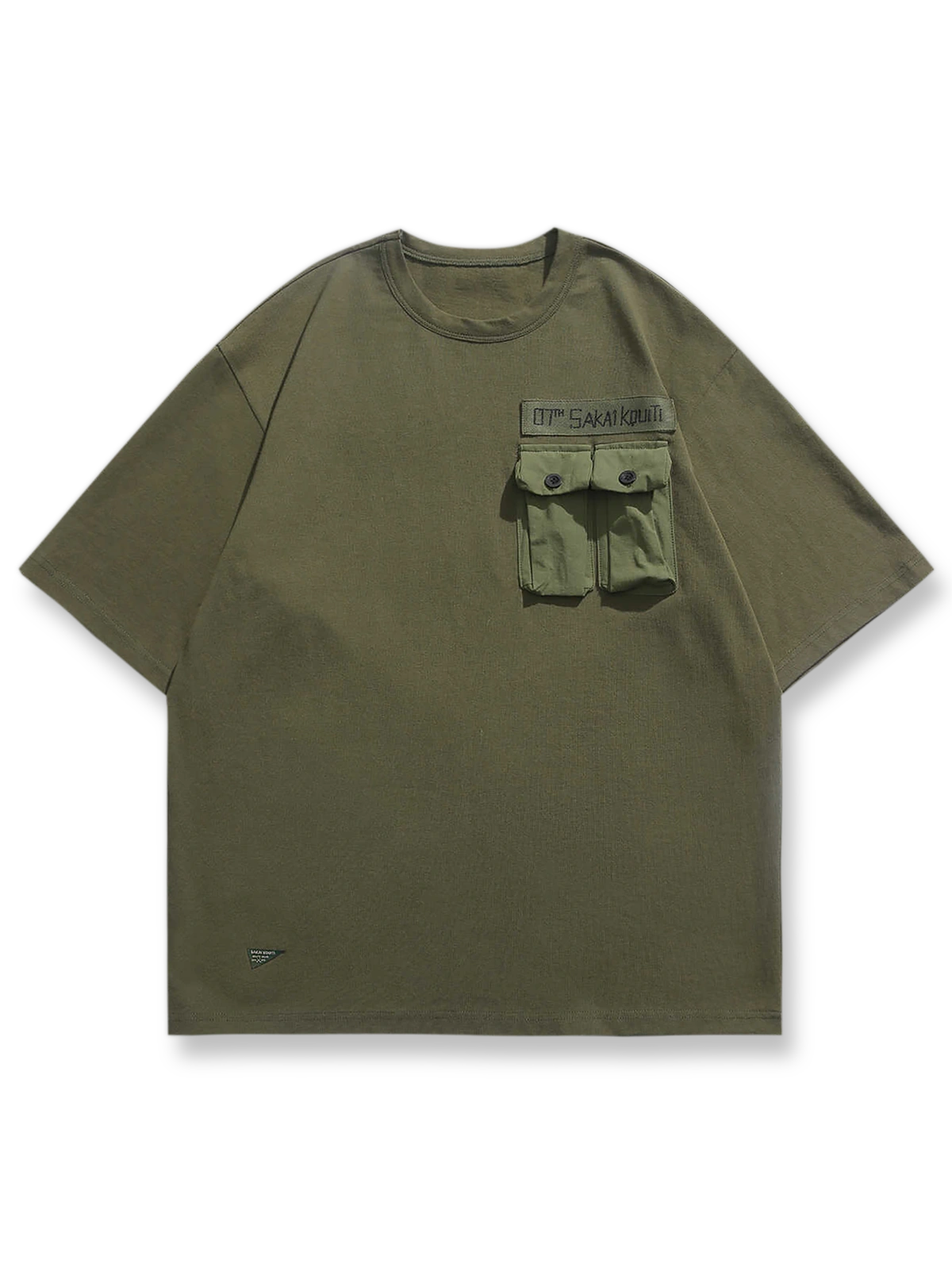 ミリタリースタイルワークポケット半袖Tシャツ全貌