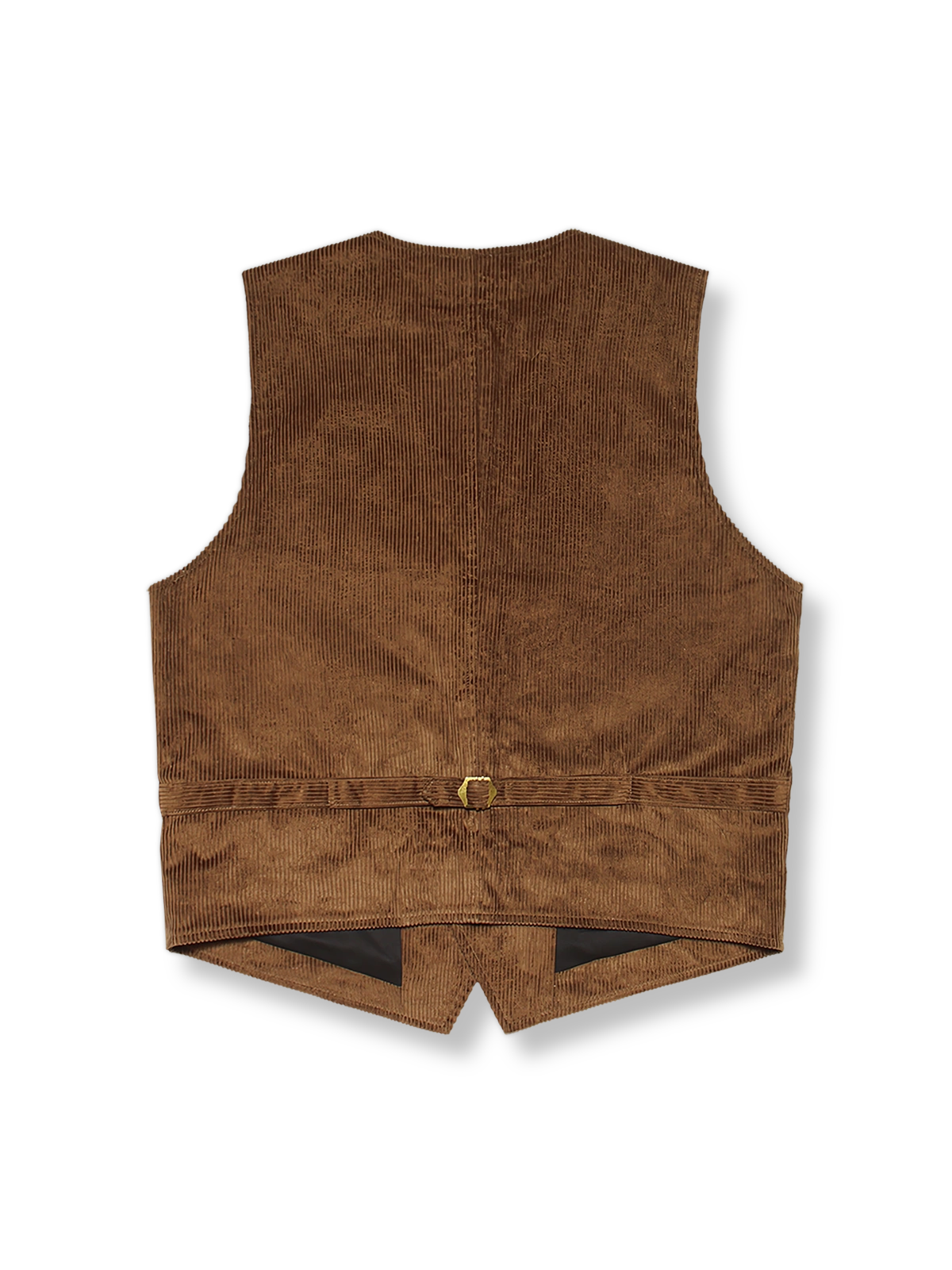 繍入りコーデュロイデニムワークベストの展示図