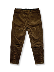 アメカジヴィンテージ コーデュロイBreechesバイカーパンツ、正面展示図