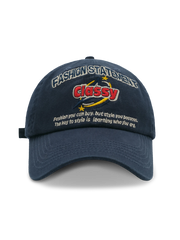 刺繍入りスローガン ベースボールキャップ