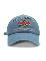 刺繍入りスローガン ベースボールキャップ