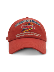 刺繍入りスローガン ベースボールキャップ