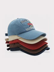 刺繍入りスローガン ベースボールキャップ