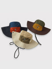 刺繍入り防水速乾通気登山帽